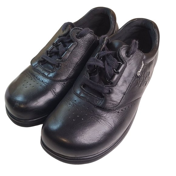 Acor Womens Comfort Walking Shoe Tandem Close Black Size 9.5 - Picture 1 of 10